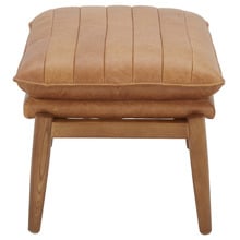 Aldric Genuine Leather Ottoman